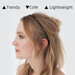 Serre-têtes fins en cuir pour femmes, bandeaux noués pour filles, serre-têtes tendance pour femmes, accessoires pour cheveux - Product Image 6