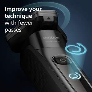 Mini rasoir électrique à triple lame, utilisation humide/sèche, support de charge, étanche IPX7, lavable, brosse de nettoyage incluse, tondeuse nez - Product Image 3