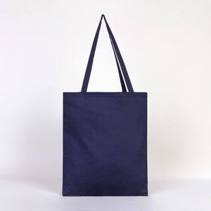 Navy Blue 100% Cotton Tote <b>Bag</b> Durable Eco-Friendly 6 Oz-<b>Medium</b> Size (14 16\" 35 40 Cm) Various Letters Screens Flowers - Product Image 1