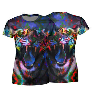 T-shirt imprimé personnalisé pour femmes à la mode T-shirt femme à séchage rapide respirant par sublimation T-shirt taille USA T-shirt à sublimation pour femmes - Product Image 3