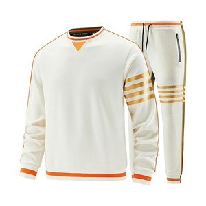 Premium 2 pièces Full Zip Sweat Suit Respirant Léger Manches Longues Solide Imprimé Gym Jogging Sport Survêtement pour L'hiver - Product Image 4