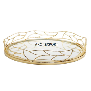Grand plateau rond en marbre blanc avec 2 poignées Décoration Designer Maison Vaisselle en marbre blanc fantaisie Plateau de service alimentaire en Inde - Product Image 2