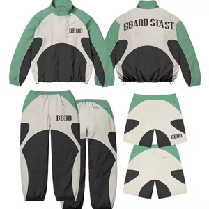 Survêtements en nylon pour hommes de haute qualité, coupe-vent, impression de logo personnalisée, léger, séchage rapide, antibactérien, décontracté, unisexe - Product Image 1