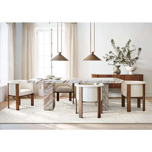 เก้าอี้รับประทานอาหารสไตล์นอร์ดิกทำจากไม้หุ้มเบาะเก้าอี้ห้องรับประทานอาหารสำหรับโรงแรม - Product Image 6