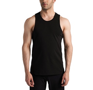 Débardeurs Sportifs Homme Grande Taille Personnalisés Respirants en Coton Tricoté 240g pour Entraînement, Gym, Musculation et Fitness – Vente en Gros - Product Image 1