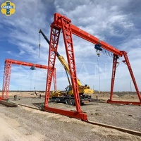 Grue portique mobile monopoutre légère Shenli 3-16 tonnes, 10 tonnes, sur mesure, à câble électrique, avec moteur et roulement, portée 6-9M