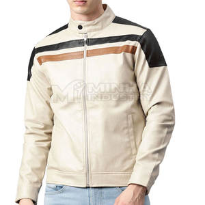 Veste en cuir enduit pour homme, style tendance, avec logo personnalisable sur le devant, veste d'hiver de haute qualité - Vente en gros, best-seller - Product Image 1
