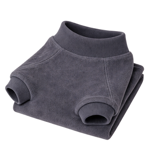 Charcoal Gray Dog Sweatshirt Premium Fleece Pullover for Small Dogs Cozy Lightweight <b>Pet</b> <b>Clothing</b> with Stretch Collar - Product Image 6