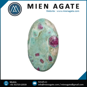 Prix d'usine Naturel Haute Qualité Rubis Fuchsite Palm Stone Vente Chaude Maison Décorative Palm Stone Du Fournisseur Indien en Vrac - Product Image 5
