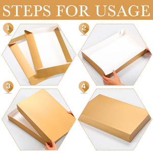 Cajas de regalo de Navidad con tapas Cajas de regalo a granel Camisa para regalos de Navidad Envoltura de ropa Vacaciones al por mayor - Product Image 4