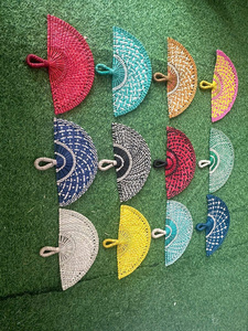 Abanico de Mano de Pasto Marino Vietnamita, Tejido a Mano, Natural, Refrescante, con Empaque Personalizado - Product Image 2