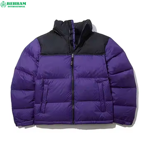 Veste d'hiver matelassée personnalisable pour homme Behram International, surdimensionnée, en polyamide brillant, OEM, écologique, style streetwear - Product Image 5