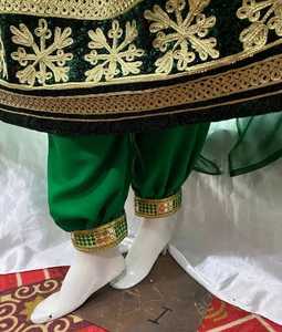 ชุดเดรสชาวอัฟกานิสถานปักด้วยเพชรชุดเดรสมุสลิมทรงอ่าวสไตล์ปากีสถานสำหรับผู้หญิงเติบโตในงานปาร์ตี้สุดหรูทำจากผ้าไหม - Product Image 3