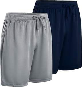 กางเกงขาสั้นออกกำลังกายสำหรับผู้ชายกางเกงเอวยางยืดมีกระเป๋าแขนครึ่งข้างแห้งเร็วระบายอากาศได้ดี - Product Image 6