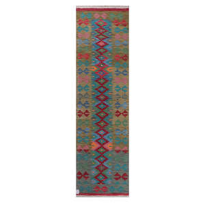 Maimana Afghanistan Kilim <b>Runner</b> <b>Rug</b> 300 X 83 cm - Product Image 1