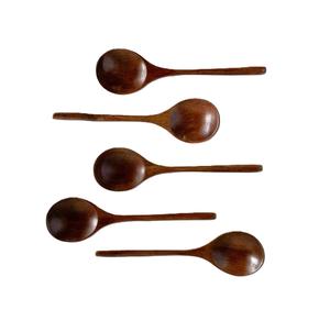 Cuchara Mezcladora de Madera de Acacia de Diferentes Tipos, Creativa, para Miel y Café, con Mango Corto, para Uso en Restaurantes y Hoteles, Natural - Product Image 1