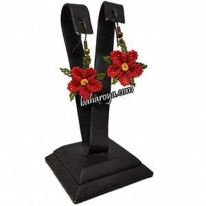 Turuncu İğne Oyası Kır Çiçeği Küpe Sallantılı Pendientes de moda - Product Image 1