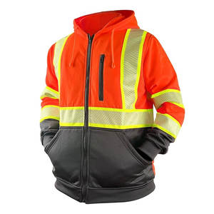 Sudadera con capucha de uniforme de trabajo de alta calidad Super Visible Hivis chaqueta de sudadera de seguridad reflectante al por mayor sudaderas con capucha de alta visibilidad - Product Image 4