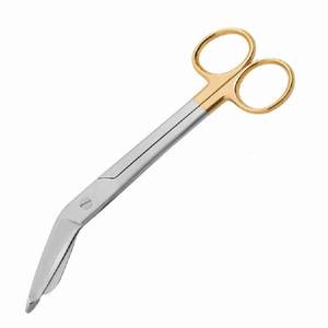 Tailles personnalisées Ciseaux à pansement compacts en acier inoxydable Opération manuelle avec placage à l'or Instrument chirurgical à prix économique - Product Image 3