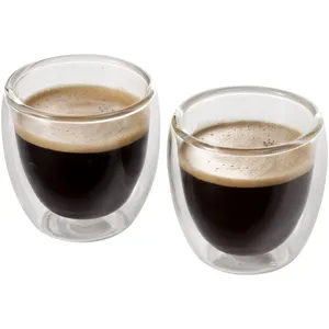 Ensemble de 2 tasses à espresso en verre personnalisées Boda pour le merchandising ou l'usage quotidien - Product Image 4