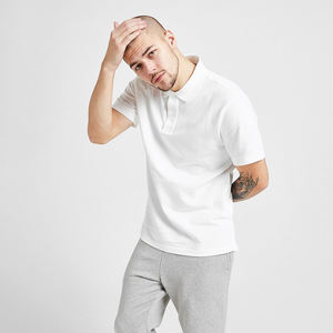 100% coton vêtements actifs pour adultes pour T-shirts polo haute personnalisable solide tricoté à manches courtes respirant taille normale teint uni - Product Image 2