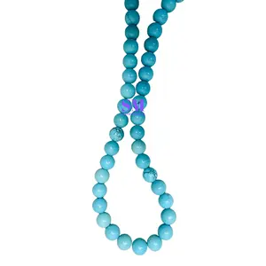 Turquoise Natural Stone Beads Strand 8mm AAA Quality Gemstone beads for making bracelets and other craft