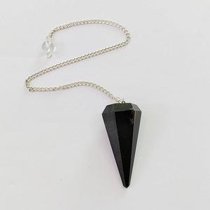 Tourmaline noire naturelle faite à la main 7 Chakra cristal radiesthésie pendule Reiki guérison Feng Shui Style pierre semi-précieuse artisanat - Product Image 2
