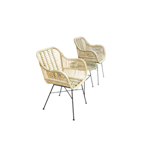 Prix de gros Chaises en rotin Chaises empilables en osier pour le jardin et l'extérieur Chaises de restaurant avec bras Usine directe - Product Image 5