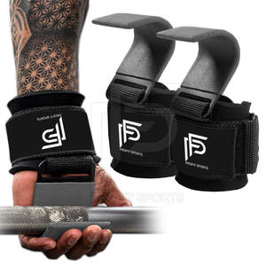 Vente en gros de crochets d'haltérophilie imperméables en néoprène de haute qualité avec logo personnalisé produit de sécurité de fitness - Product Image 2