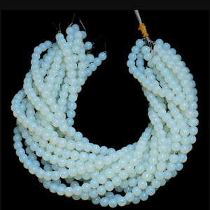 Collier en cristal naturel, perles d'opale lisses, pierre rouge polie, bijoux, brin lâche, grossiste en pierres précieuses pour la guérison - Product Image 3
