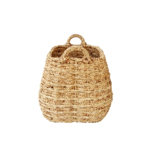 Handmade Eco-Friendly Multifunctional <b>Storage</b> <b>Basket</b> with <b>Water</b> <b>Hyacinth</b> Wicker and Natural Material Wire Frame - Product Image 1