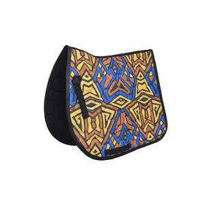 Tapis de selle en coton tout usage du fabricant indien avec doublure en polycoton pour l'équitation Dressage World of Equestrian - Product Image 1