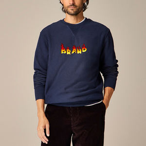 Sweat-shirt et sweat à capuche surdimensionnés à coupe ample avec logo imprimé personnalisé de haute qualité 100% coton Sweat-shirt ras du cou lourd pour hommes - Product Image 1