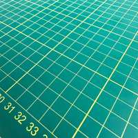 Tapis de découpe PLOMA à trois couches, format A4/A3, en PVC double face, épaisseur 3 mm, vert/bleu, auto-réparant, certifié REACH CA65, 1 pièce