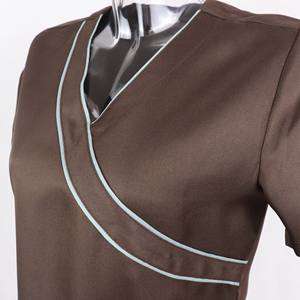 Blusa Médica Ligera para Mujer, Manga Corta, Algodón/Poliéster/Spandex, Transpirable, Cómoda, para Uso Hospitalario, Alta Calidad, Sin Costuras - Product Image 4