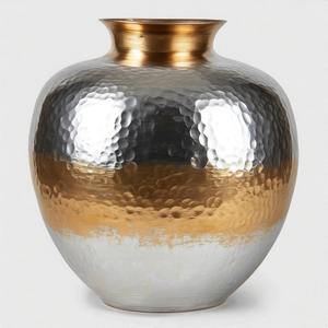 CelestialCradle <b>Vase</b> Art Opulent Grace <b>Tall</b> Bronze Finish Designer Metal <b>Vase</b> Exquisite Handcrafted Accent for Home Decor - Product Image 1