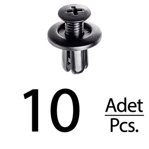 Clips para Capó y Parachoques para Hyundai Accent, Elantra, Santa Fe, Sonata, Tucson, Mazda - 10 Piezas - Product Image 1