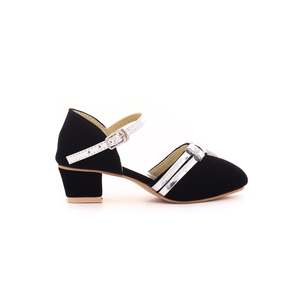 Chicas Negro Fancy Flats KD0450 Bombas - Product Image 3
