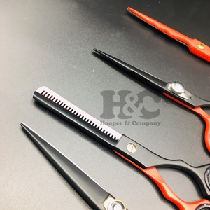New Style Straight Sharp Japanese Stainless Steel Long Handle Right-Handed Thinning <b>Barber</b> Scissors for Hair Dressing Wholesale - Product Image 5
