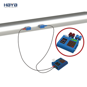 Hohe Stabilität Salzsäure HCl 4-20mA Tragbarer Ultraschall-Durchfluss messer mit Differenz zeit und Druck funktion - Product Image 4