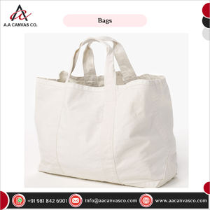 Sacs de courses en toile couleur crème, tendance et de qualité fiable, avec logo personnalisé, offerts par un revendeur agréé, en gros. - Product Image 3