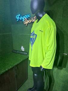 Camiseta de Hockey sobre Hielo de Manga Larga Unisex de Alta Calidad OEM, Nombre del Equipo Personalizado Impreso, Camisetas Deportivas - Product Image 5