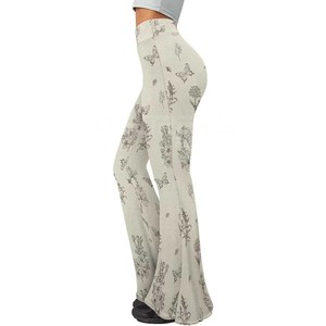 Pantalones acampanados estampados de primera calidad para mujer 2025, Pantalones de mujer baratos de alta calidad al por mayor - Product Image 3