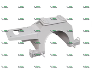 Support avant avec moteur 2x22 kW pour bétonnière, capacité 2000 L, productivité 75 m³/h, déchargement hydraulique - Product Image 1