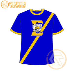 Camiseta de Sororidad Sigma Gamma Rho para Mujer, 100% Algodón Jersey, Transpirable, de Secado Rápido, Antiarrugas, Cuello Redondo, Manga Corta, Venta al Por Mayor - Product Image 1