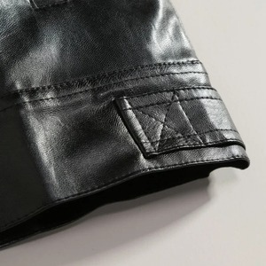 เสื้อกั๊กหนังแกะลำลองสำหรับผู้ชายเสื้อกั๊กหนังแท้แฟชั่นพรีเมี่ยมเสื้อกั๊กตัดหนังวัว - Product Image 6