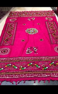 ผ้า Dupatta พิมพ์ลายสำหรับสตรี,ทำมือผ้าคอตตอนพิมพ์ลาย Dupatta - Product Image 5