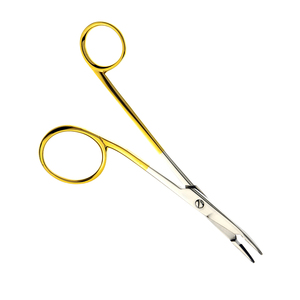 Gillies Sheehan porte-aiguille avec ciseaux mâchoire incurvée acier inoxydable meilleure qualité demi or Gillies pince - Product Image 3