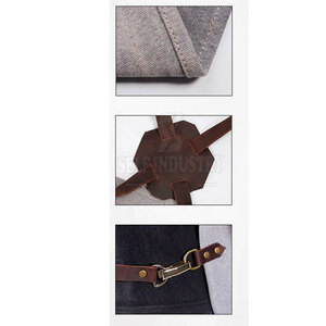 Delantales de barbero cómodos superventas a la venta delantales de barbero duraderos hechos de algodón de diseño personalizado - Product Image 4