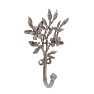 Ganchos y colgadores de diseño de hojas de aspecto llamativo fundido de aluminio chapado en oro de alta calidad, suministros de fabricante indio - Product Image 2